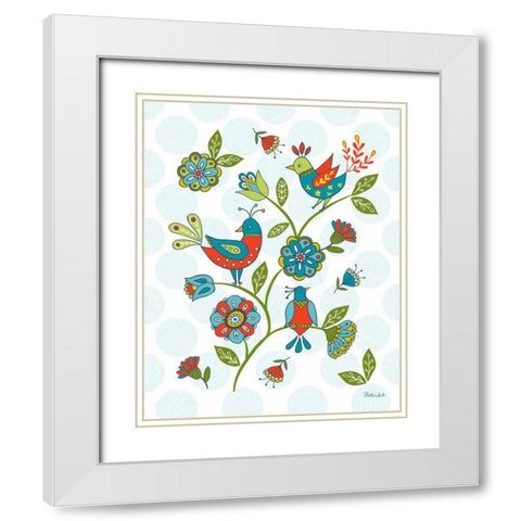 Dutch Treat II White Modern Wood Framed Art Print with Double Matting by White, Betz