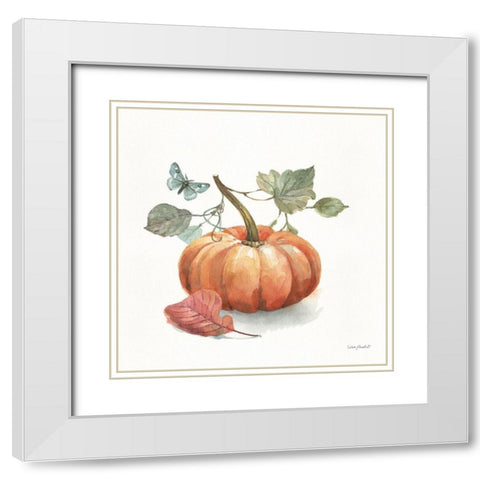 Autumn in Nature 04 on White White Modern Wood Framed Art Print with Double Matting by Audit, Lisa