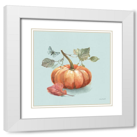 Autumn in Nature 04 on Aqua White Modern Wood Framed Art Print with Double Matting by Audit, Lisa