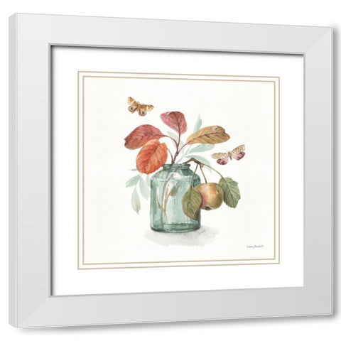 Autumn in Nature 05 on White White Modern Wood Framed Art Print with Double Matting by Audit, Lisa