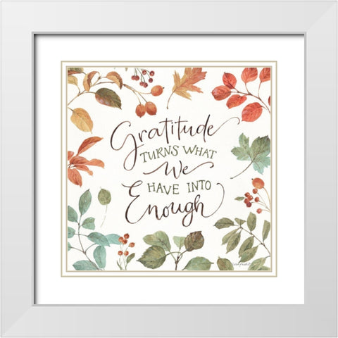 Autumn in Nature 06 on White White Modern Wood Framed Art Print with Double Matting by Audit, Lisa