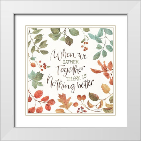 Autumn in Nature 08 on White White Modern Wood Framed Art Print with Double Matting by Audit, Lisa