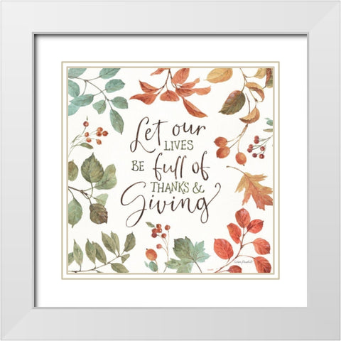 Autumn in Nature 09 on White White Modern Wood Framed Art Print with Double Matting by Audit, Lisa