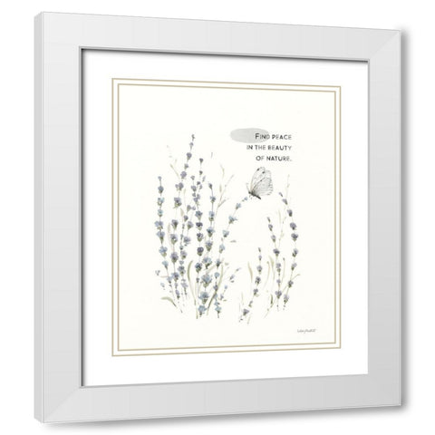 Au Naturel V White Modern Wood Framed Art Print with Double Matting by Audit, Lisa