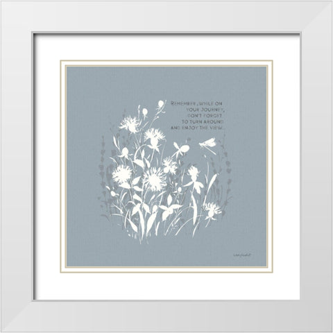 Au Naturel VII on Blue White Modern Wood Framed Art Print with Double Matting by Audit, Lisa