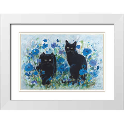 Blueming 12 White Modern Wood Framed Art Print with Double Matting by Audit, Lisa