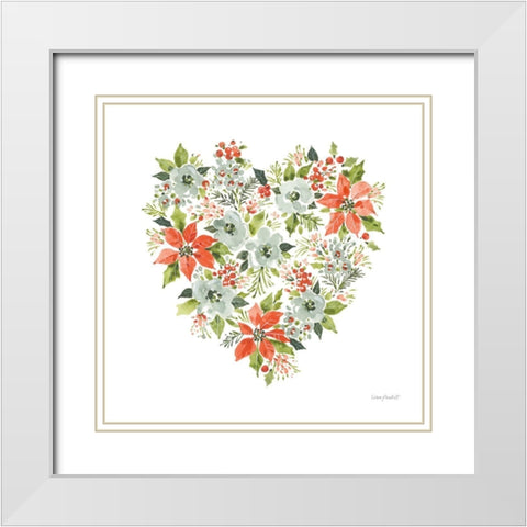 Christmas Forever VII White Modern Wood Framed Art Print with Double Matting by Audit, Lisa