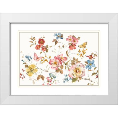 Countryside I White Modern Wood Framed Art Print with Double Matting by Audit, Lisa