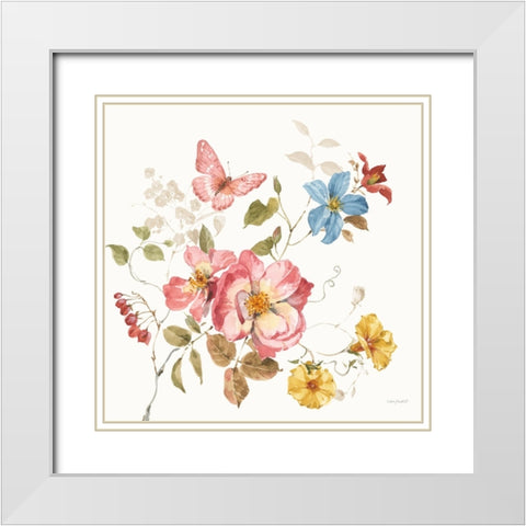 Countryside V White Modern Wood Framed Art Print with Double Matting by Audit, Lisa