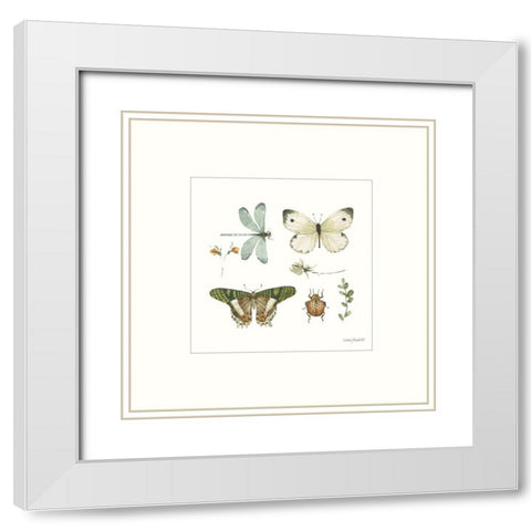 Green Fields X White Modern Wood Framed Art Print with Double Matting by Audit, Lisa