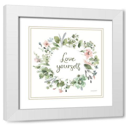 Inner Garden 08 White Modern Wood Framed Art Print with Double Matting by Audit, Lisa