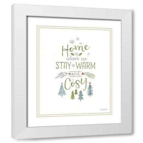 Jolly Gnomes XVI White Modern Wood Framed Art Print with Double Matting by Audit, Lisa