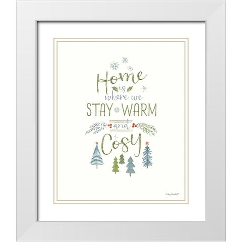 Jolly Gnomes XVI White Modern Wood Framed Art Print with Double Matting by Audit, Lisa