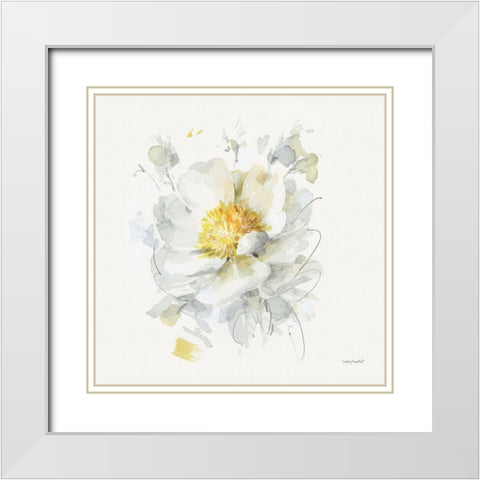 Luminescence 02 White Modern Wood Framed Art Print with Double Matting by Audit, Lisa