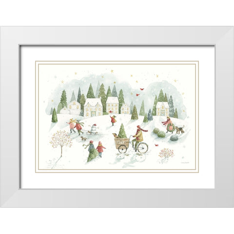 Magical Winterland I White Modern Wood Framed Art Print with Double Matting by Audit, Lisa