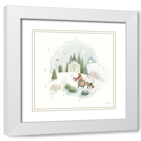 Magical Winterland II White Modern Wood Framed Art Print with Double Matting by Audit, Lisa