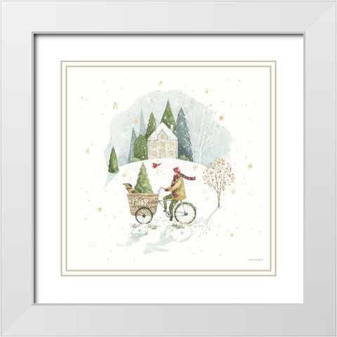 Magical Winterland III White Modern Wood Framed Art Print with Double Matting by Audit, Lisa