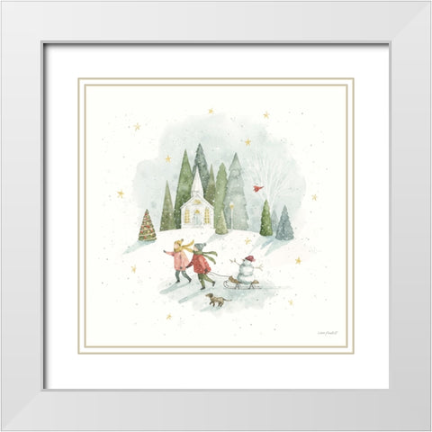 Magical Winterland IV White Modern Wood Framed Art Print with Double Matting by Audit, Lisa