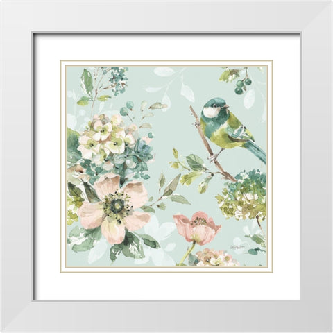 Mint Crush 03 on Mint White Modern Wood Framed Art Print with Double Matting by Audit, Lisa