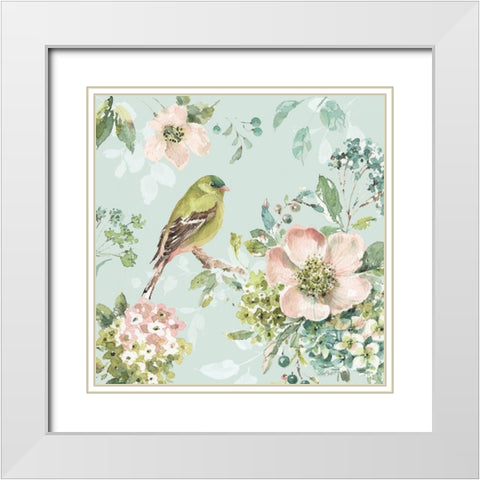 Mint Crush 04 on Mint White Modern Wood Framed Art Print with Double Matting by Audit, Lisa