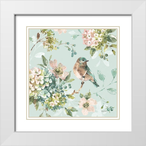 Mint Crush 05 on Mint White Modern Wood Framed Art Print with Double Matting by Audit, Lisa