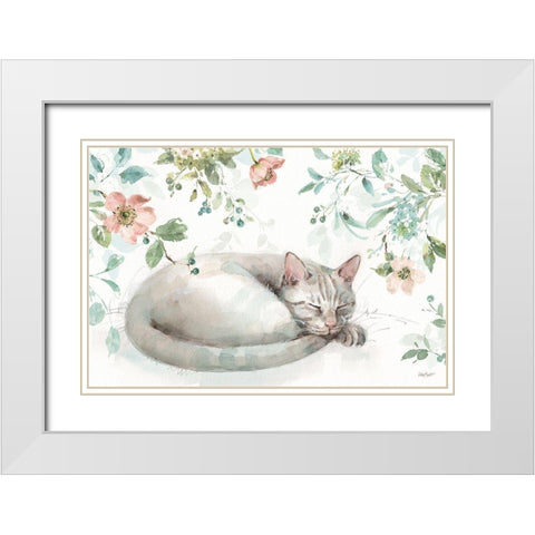 Mint Crush 15 on White Landscape White Modern Wood Framed Art Print with Double Matting by Audit, Lisa