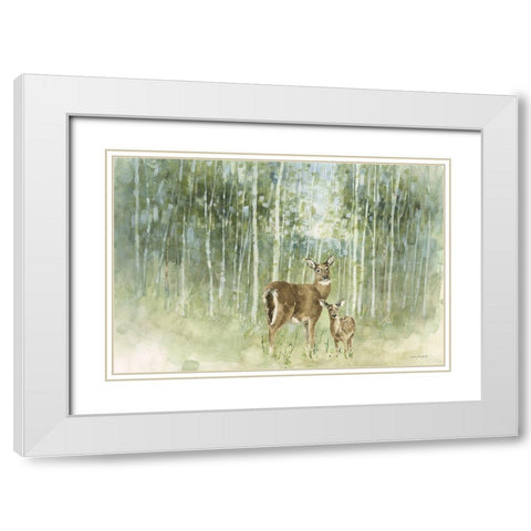 Natures Call I White Modern Wood Framed Art Print with Double Matting by Audit, Lisa