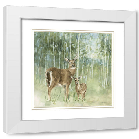 Natures Call II White Modern Wood Framed Art Print with Double Matting by Audit, Lisa