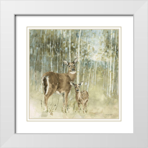 Natures Call II neutral White Modern Wood Framed Art Print with Double Matting by Audit, Lisa
