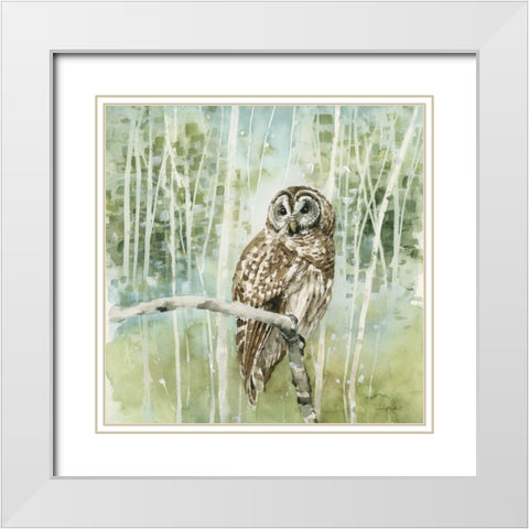 Natures Call III White Modern Wood Framed Art Print with Double Matting by Audit, Lisa