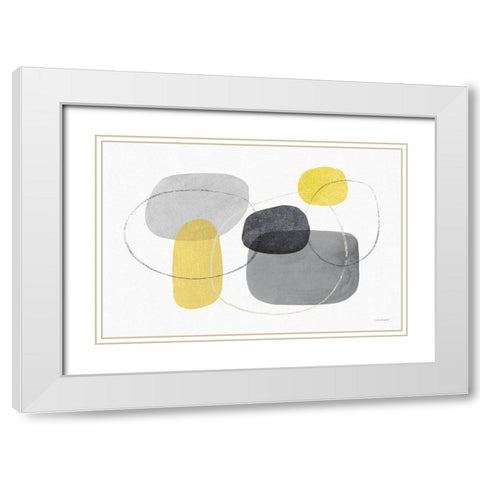 Radiance 01 White Modern Wood Framed Art Print with Double Matting by Audit, Lisa