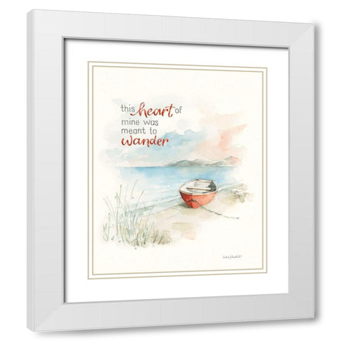 Seaside Journey VII White Modern Wood Framed Art Print with Double Matting by Audit, Lisa