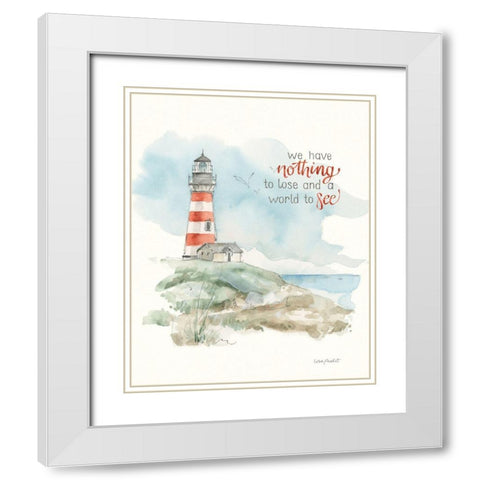 Seaside Journey IX White Modern Wood Framed Art Print with Double Matting by Audit, Lisa