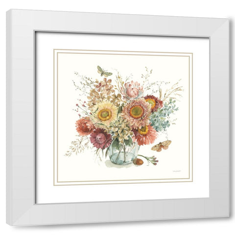 Seasons Study II White Modern Wood Framed Art Print with Double Matting by Audit, Lisa