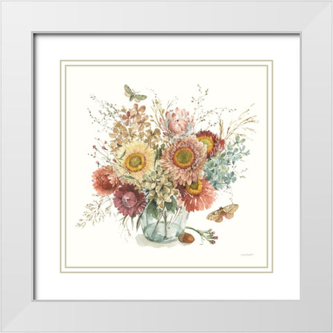 Seasons Study II White Modern Wood Framed Art Print with Double Matting by Audit, Lisa