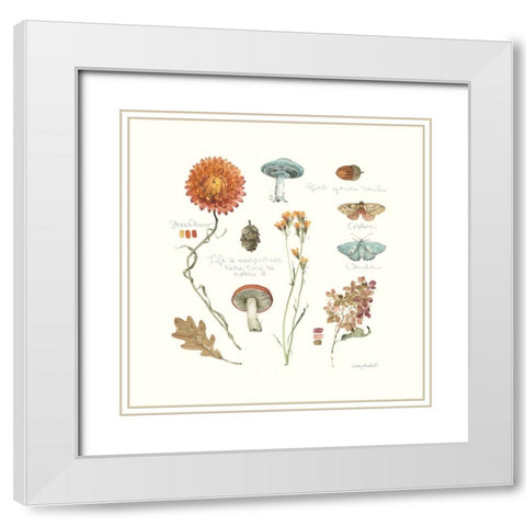 Seasons Study VII White Modern Wood Framed Art Print with Double Matting by Audit, Lisa