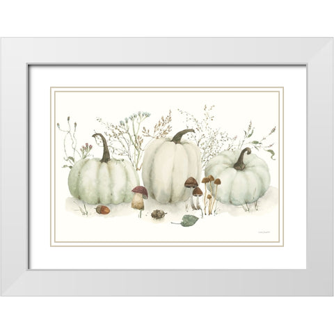 Seasons Study XI White Modern Wood Framed Art Print with Double Matting by Audit, Lisa