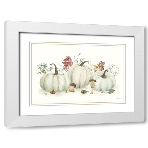 Seasons Study XII White Modern Wood Framed Art Print with Double Matting by Audit, Lisa