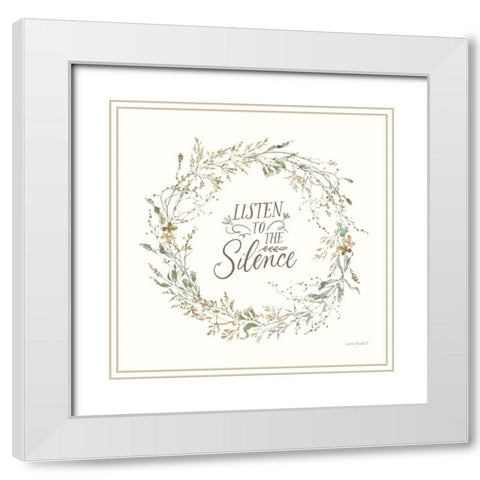 Seasons Study XVII White Modern Wood Framed Art Print with Double Matting by Audit, Lisa