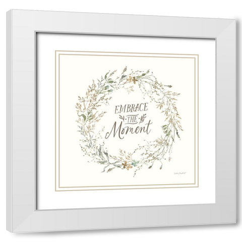 Seasons Study XIX White Modern Wood Framed Art Print with Double Matting by Audit, Lisa