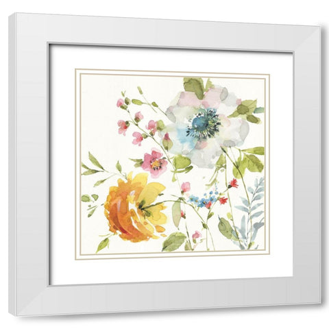 Shine Bright IV White Modern Wood Framed Art Print with Double Matting by Audit, Lisa