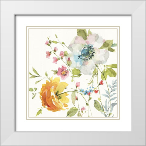 Shine Bright IV White Modern Wood Framed Art Print with Double Matting by Audit, Lisa