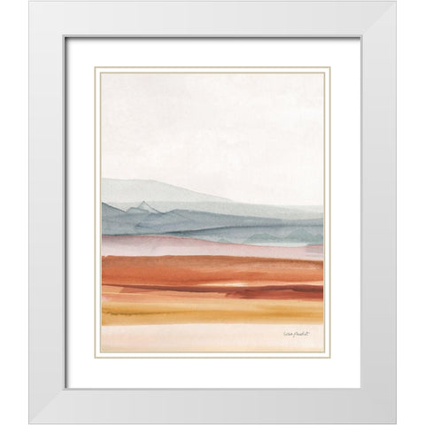 Sierra Hills 03 White Modern Wood Framed Art Print with Double Matting by Audit, Lisa