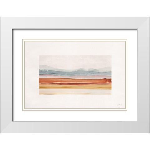 Sierra Hills 04 White Modern Wood Framed Art Print with Double Matting by Audit, Lisa