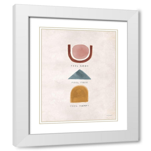 Simple Things 04 White Modern Wood Framed Art Print with Double Matting by Audit, Lisa