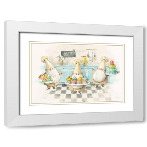 Sweet Little Pleasures I White Modern Wood Framed Art Print with Double Matting by Audit, Lisa