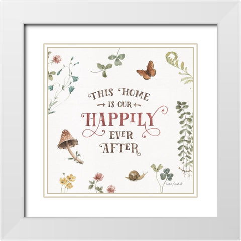 Storybook 05 White Modern Wood Framed Art Print with Double Matting by Audit, Lisa