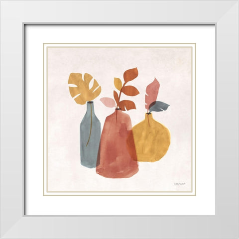 Terracotta 02 White Modern Wood Framed Art Print with Double Matting by Audit, Lisa