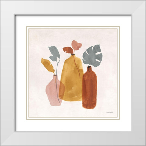 Terracotta 03 White Modern Wood Framed Art Print with Double Matting by Audit, Lisa
