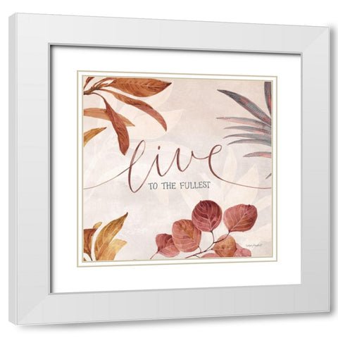 Terra 06 White Modern Wood Framed Art Print with Double Matting by Audit, Lisa